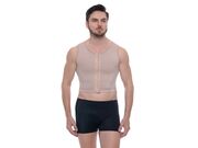 Colete masculino curto com abertura 